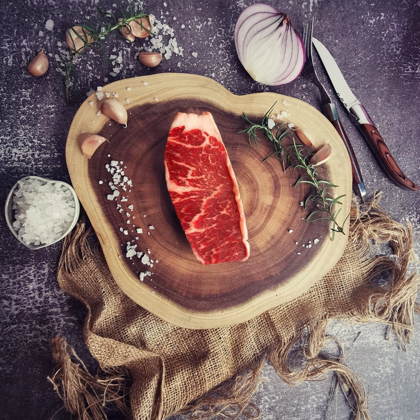 Resafy Round Cutting Board(Dia. 12~14 inch), Exquisite Non-Splicing Acacia Wood Cheese Board, Reversible Wooden Charcuterie Board (Non-Exact Round, Follow Actual Shape of wood)