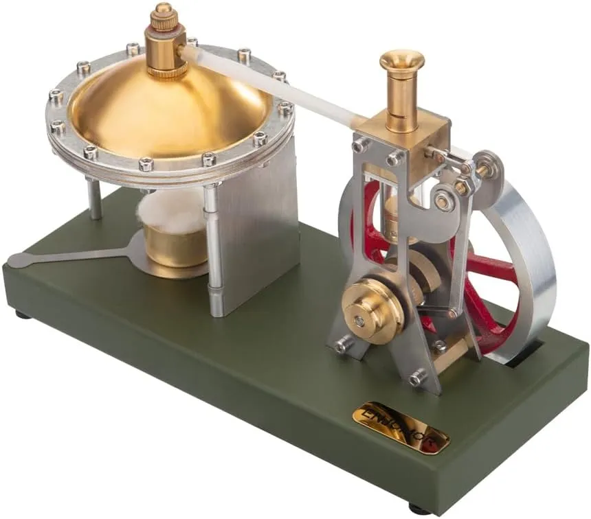 Retro Steam Engine Kit with Spherical Boiler   Retrol Steam Generator Street Light Scene, DIY Educational Desktop Model for Science Lovers & Collectors