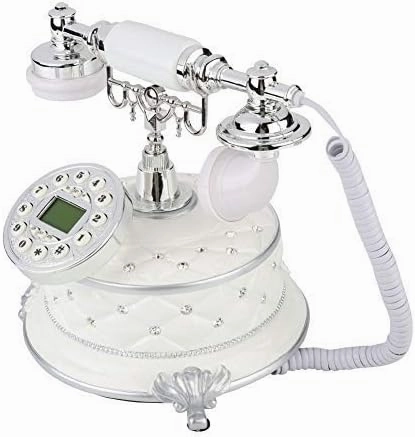 Retro Antique Telephone, FSK/DTMF Dual System Classic Digital Vintage Landline Telephone with Incoming Call Display & One-Touch Redial Function for Home Office Hotel Gallery