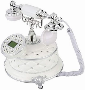 Retro Antique Telephone, FSK/DTMF Dual System Classic Digital Vintage Landline Telephone with Incoming Call Display & One-Touch Redial Function for Home Office Hotel Gallery