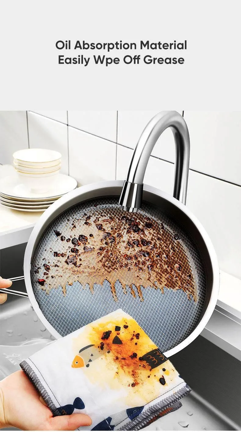 Reusable Kitchen Towels - Super Absorbent Eco-Friendly Cloths