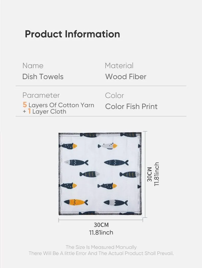 Reusable Kitchen Towels - Super Absorbent Eco-Friendly Cloths