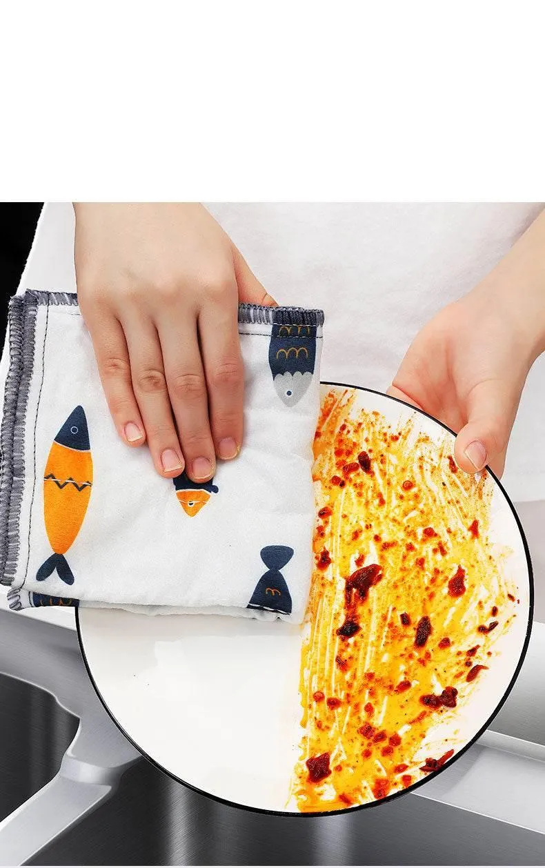 Reusable Kitchen Towels - Super Absorbent Eco-Friendly Cloths
