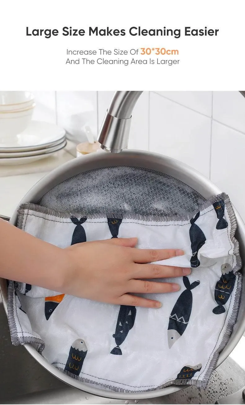 Reusable Kitchen Towels - Super Absorbent Eco-Friendly Cloths