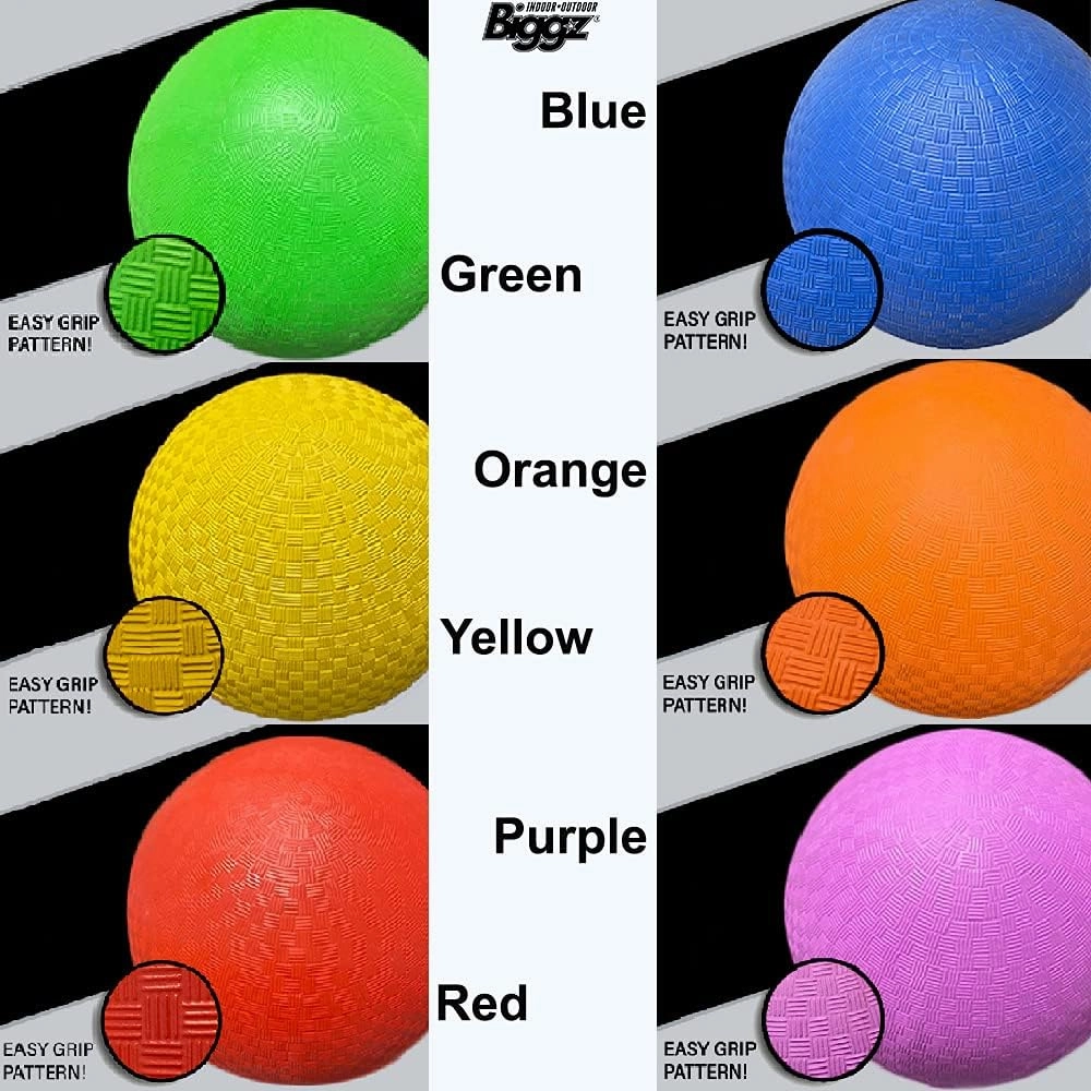 Rubber Kick Balls 8.5 inch Playground Balls for Kids and Adults - Official Size for Dodge Ball - Available Packs of 6, 12, 48