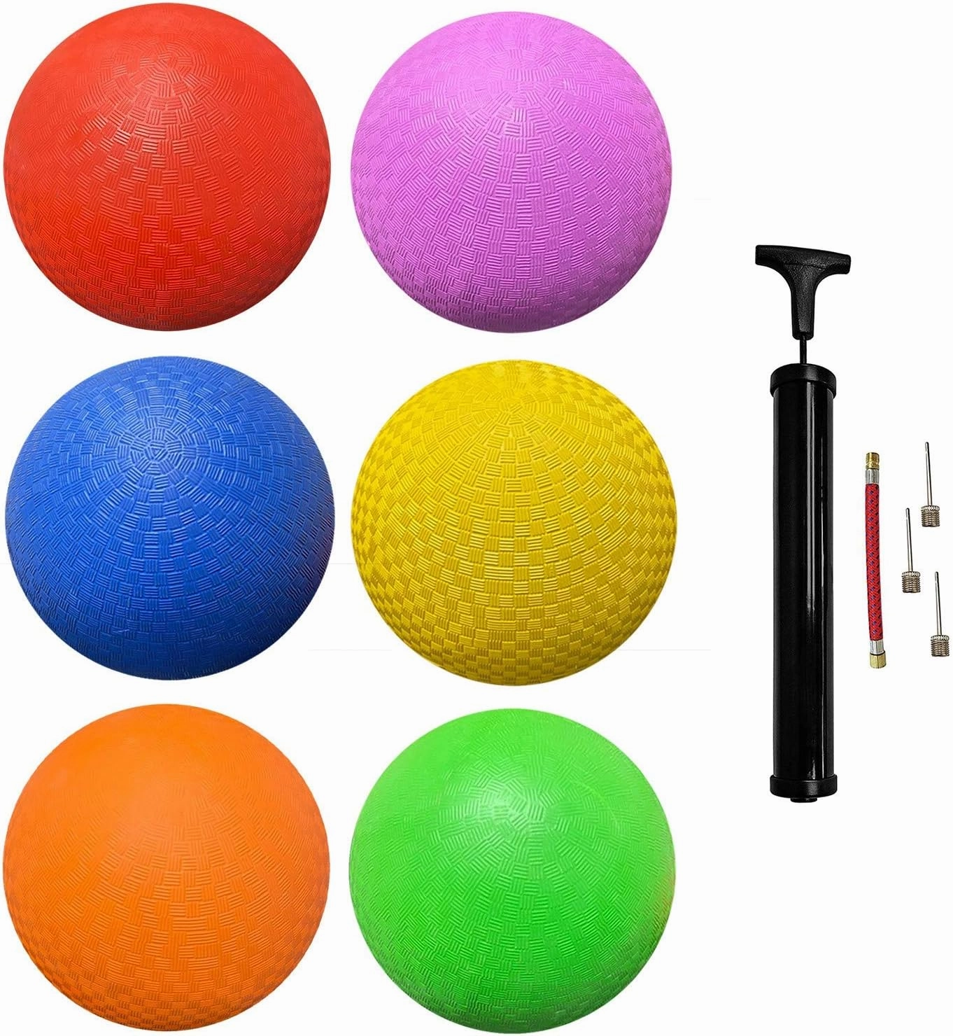 Rubber Kick Balls 8.5 inch Playground Balls for Kids and Adults - Official Size for Dodge Ball - Available Packs of 6, 12, 48