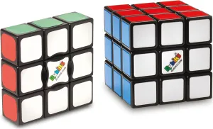 RUBIK'S 6063509, Starter Pack, The Original 3x3 Cube and Edge Classic Problem-Solving Puzzles, for Beginners