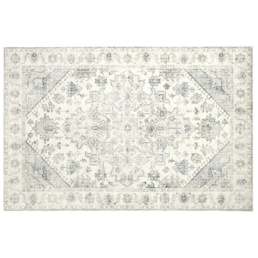 Santiago Grey Machine Washable Non Slip Kitchen Mat