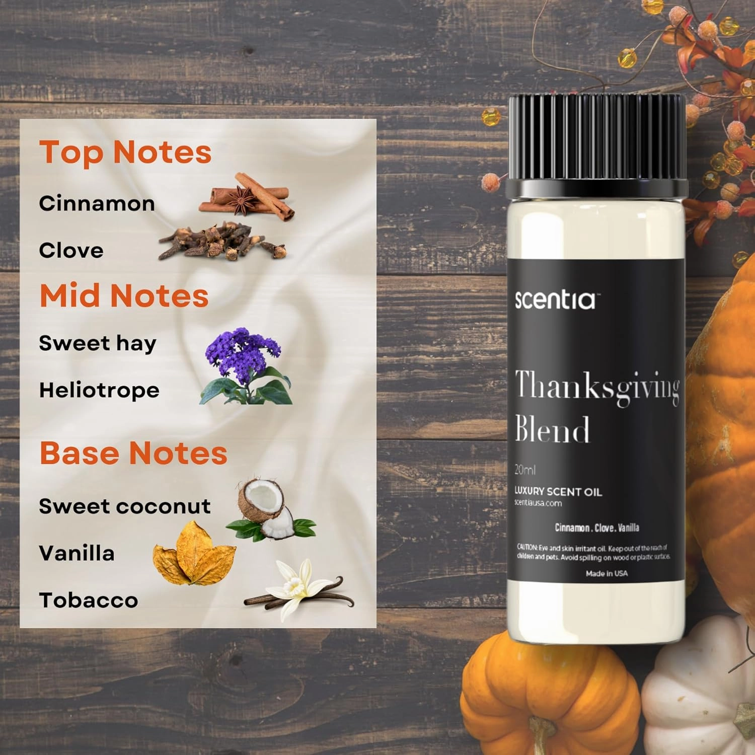 Seasonal Fragrance Oil Set – Warm Cinnamon, Lemon,Eucalyptus, Sage, Cedar & Pine Spice – 3x20ml Aromatherapy Essential Oils for Diffusers, Candle Making, Mothers Day Gift