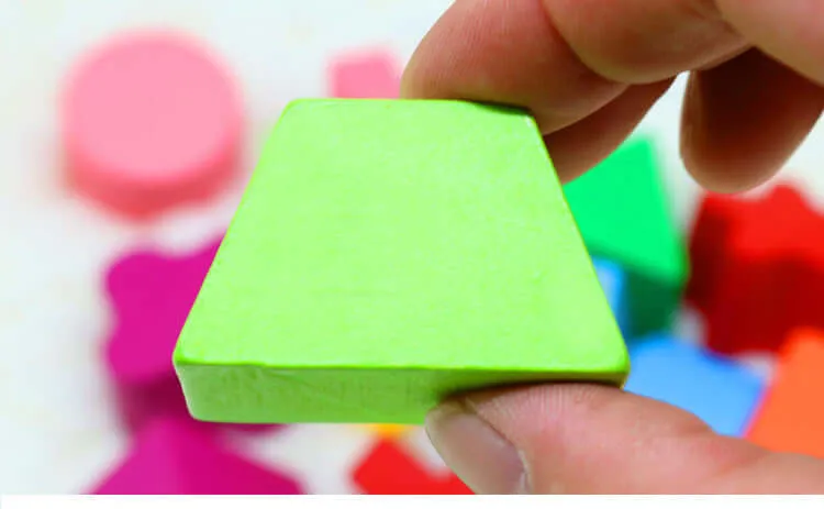 Shape Matching Building Blocks - Sixteen Hole Intellectual Box