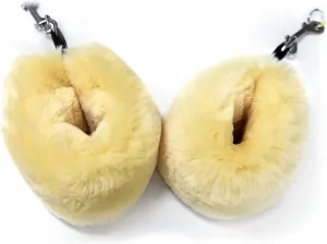 Sheepskin Ranch Genuine Sheepskin Fuzzies Strap Covers for Pilates Reformer Mat or Cadillac Machine | Strap Covers for Fitness D-Ring Exercise Straps, Yoga Exercise Strap Cover for Home Gym Workout