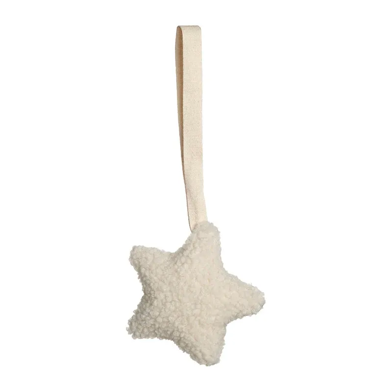 Sherpa Star Pacifier Chain - Beige