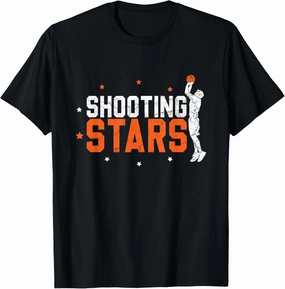 Shooting Stars Basketball Hoops Ball Bball Dunk T-Shirt