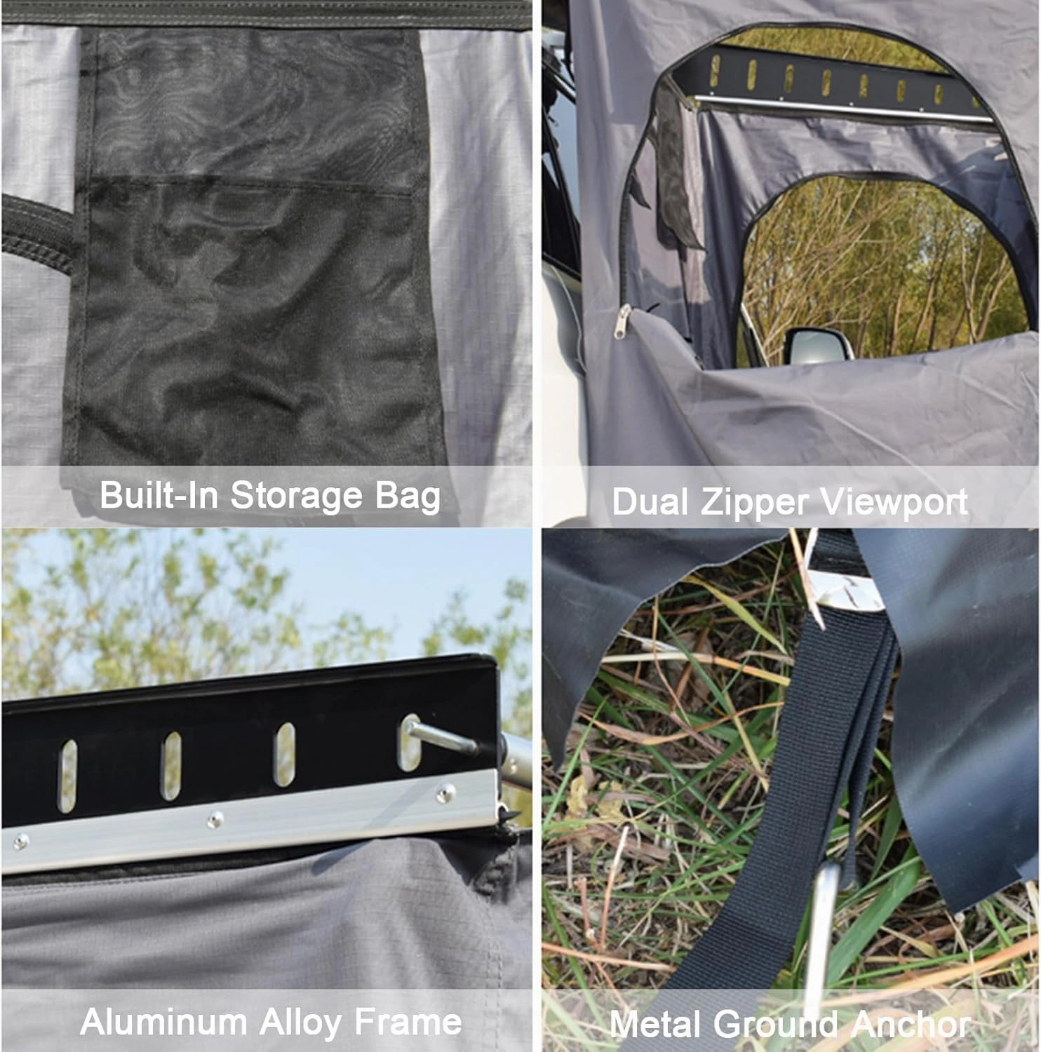Shower Tent Awning for Cars,Vehicle Awning Shower Room for SUV Truck,Car Side Privacy Shelter Bathroom Outdoor Changing Room,Portable Toilet Shower Tents