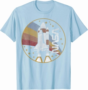 Shuttle Launch With Rainbow C1 T-Shirt