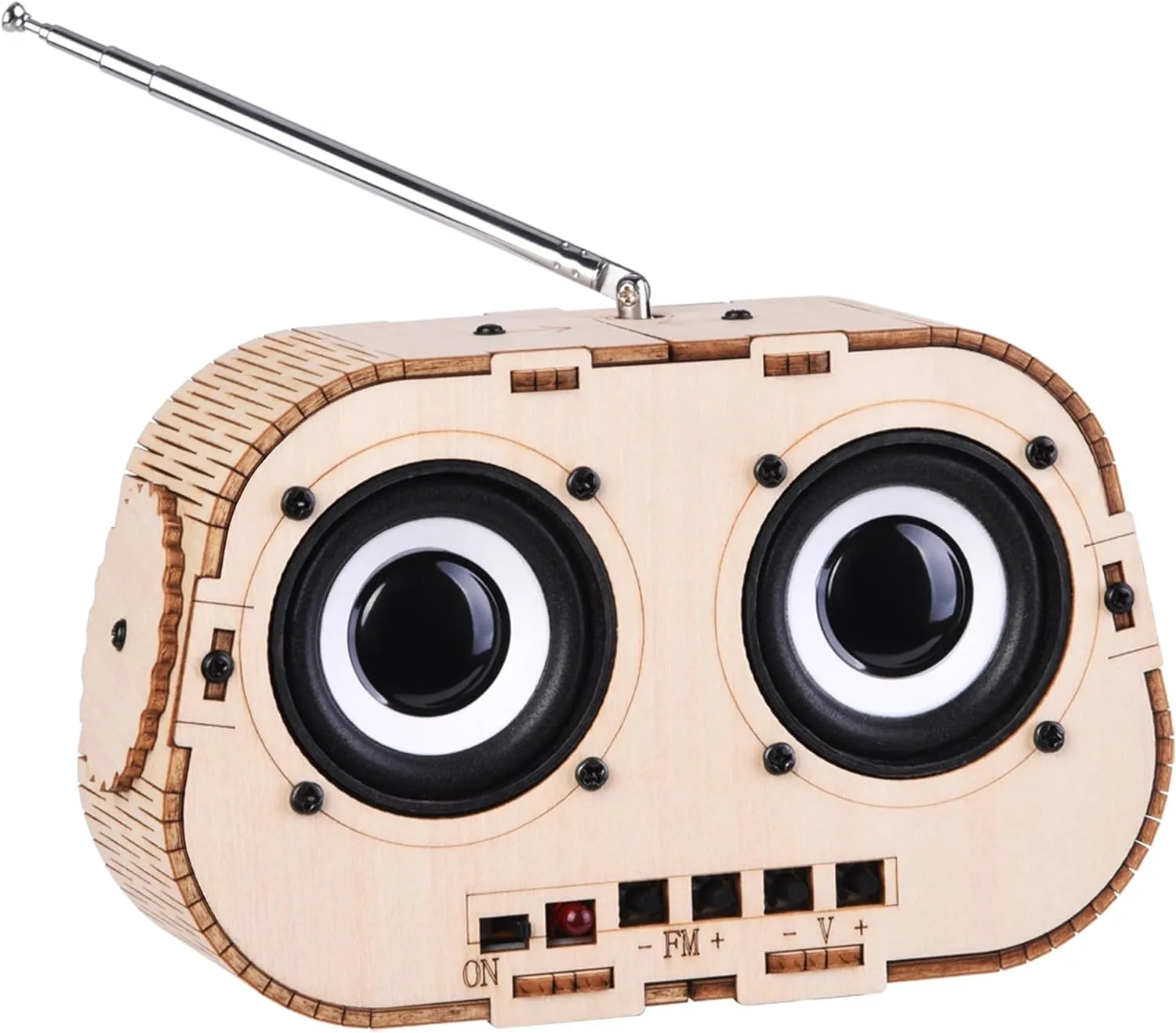 SIRPERICE Science Kits for Kids Large Size, Building Your Own DIY Radio Kit, 3D Puzzle Kits for Kids, STEM Project Gifts for Teen Girls Boys 8-12 12-14 (Classic Wood)