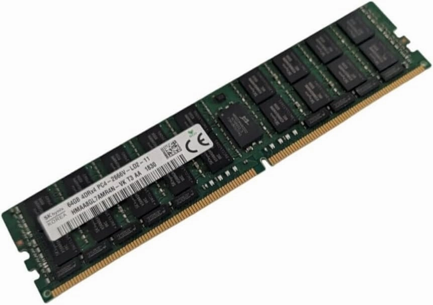 SK hynix 64GB/4Gx4 DDR4 2666MHz ECC/REG Load Reduced CL 19 Server Memory HMAA8GL7AMR4N-VK