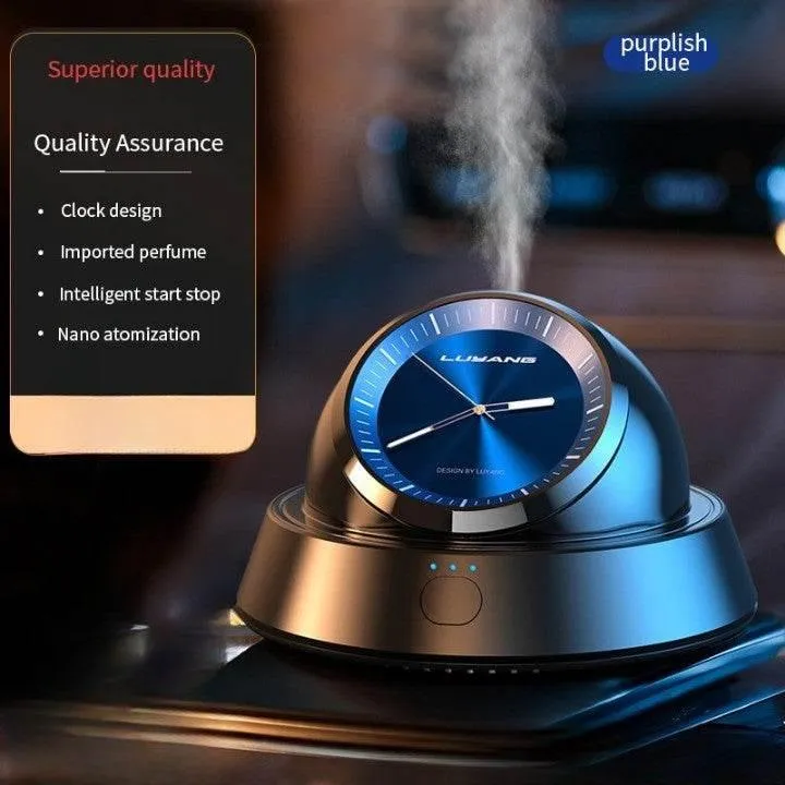 Smart Car Air Freshener Clock - Auto Aroma Device