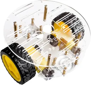 Smart Car Kit Double Layer Chassis Robot Car Compatible Projects Easy Installation Integrated Power System for Learning Fun