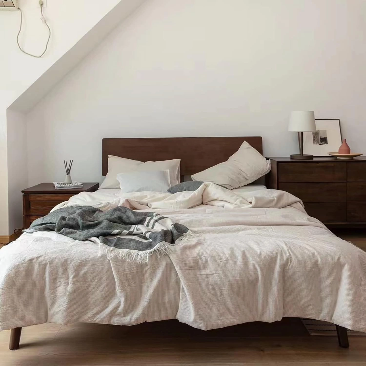 Soft Cool Quilt,Skin-Friendly and Comfortable Washed Moisture-Absorbing and Breathable air-Conditioned Quilt (B Single) (B Twin)