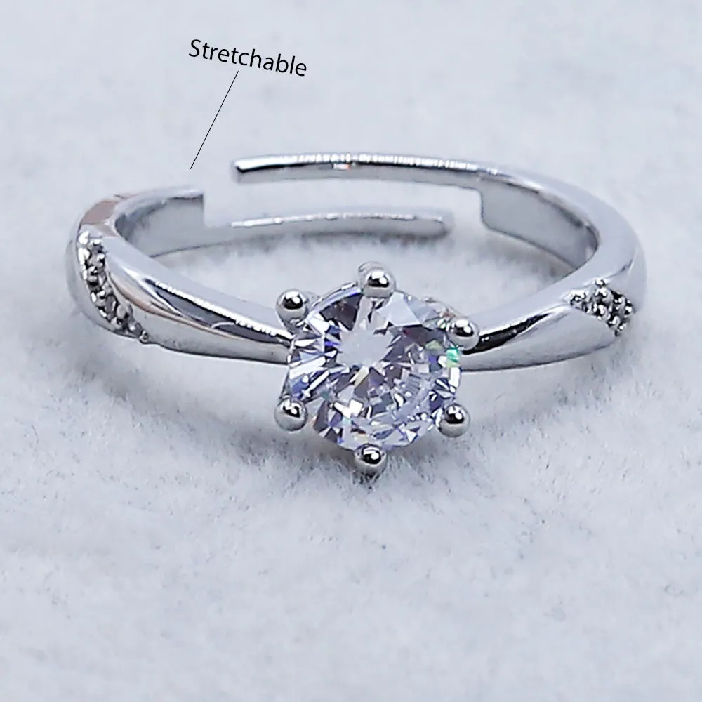 Soiree Zircon Ring  (10800)  - Fluffy