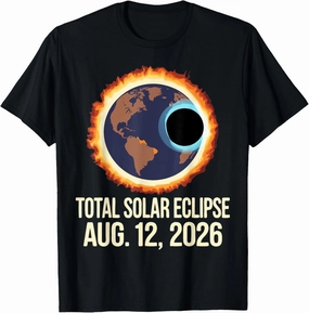 Solar Eclipse 2026 August 12, 2026 Totality Lunar Eclipse T-Shirt