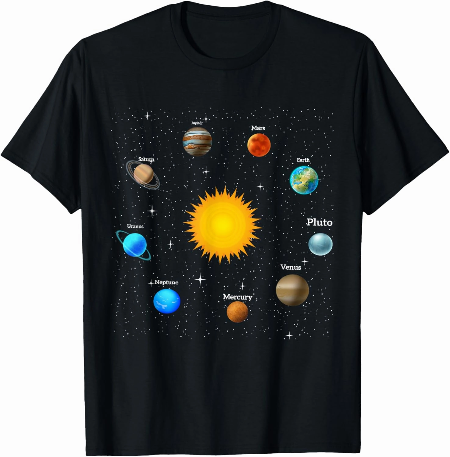 Solar System Planets Astrology & Space Science Love Universe T-Shirt