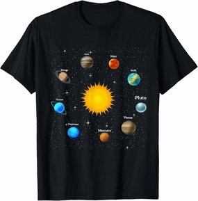 Solar System Planets Astrology & Space Science Love Universe T-Shirt