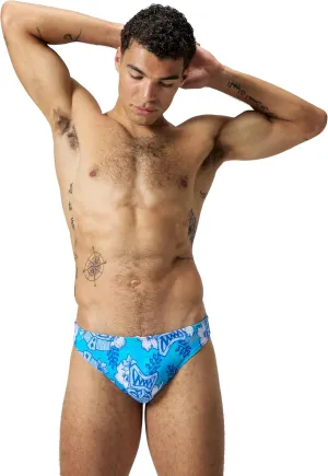 Speedo Men's Swimsuit Brief Eco Flex 2” Outseam Beachstar