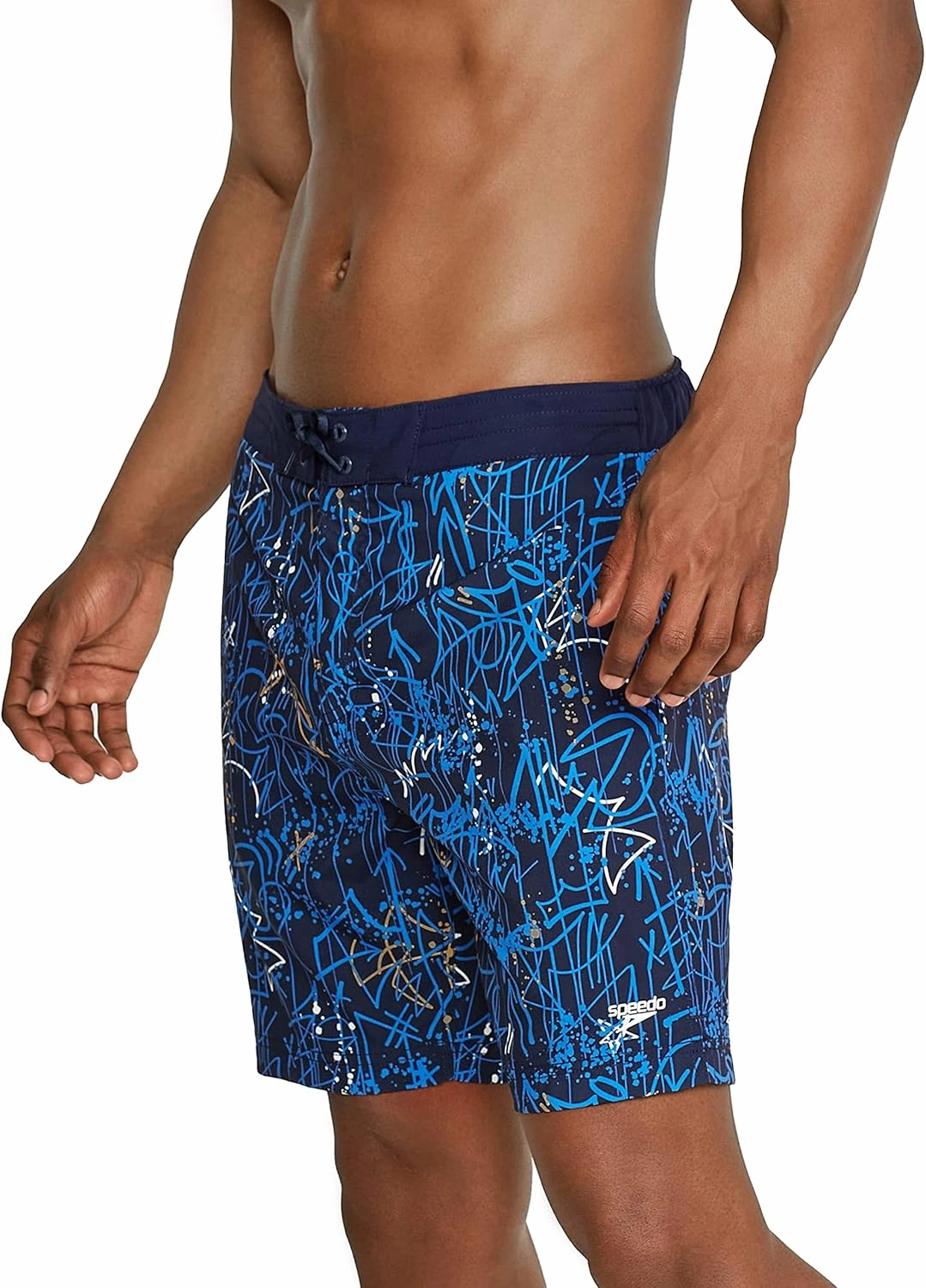 Speedo Men's Swim Trunk Knee Length Boardshort Bondi Printed