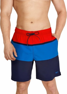 Speedo Men's Swim Trunk Mid Length Redondo Stripe