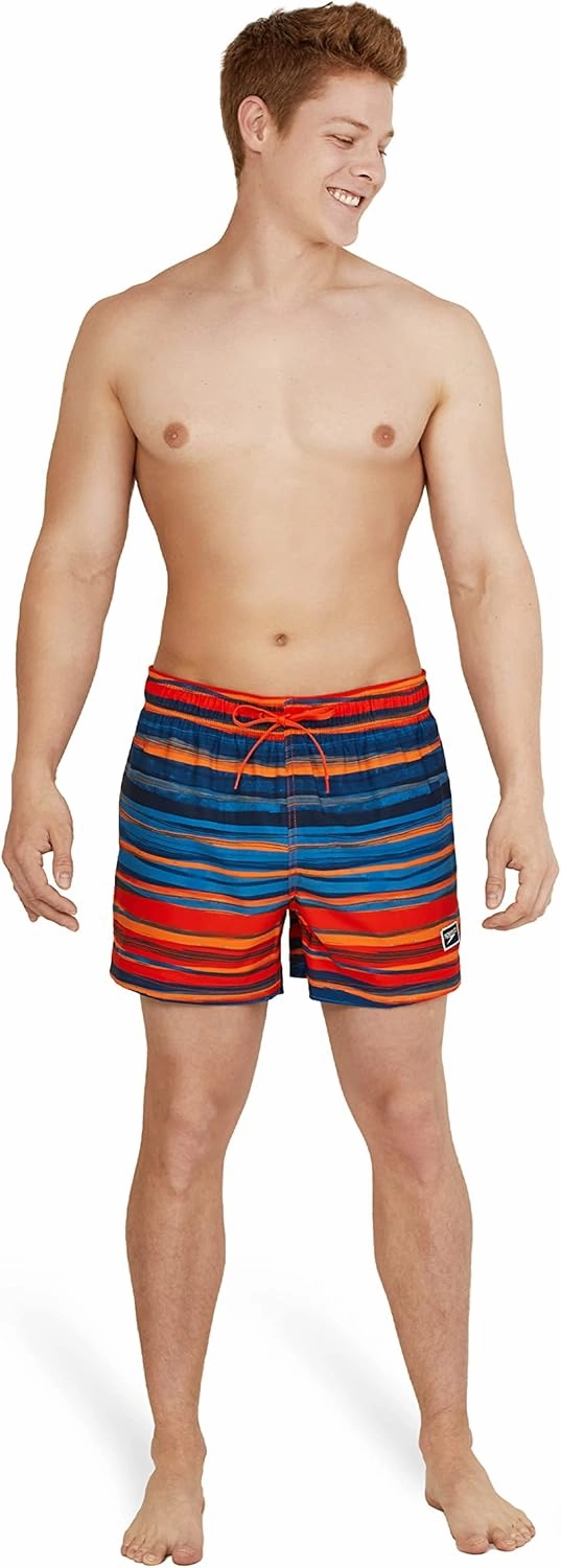 Speedo Men's Swim Trunk Short Length Redondo Striped
