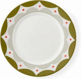 Spode Kit Kemp 11" Geo Dinner Plate | Geometric Abstract Design | Stylish Table Setting | Porcelain | Dishwasher and Microwave Safe | Ideal for Pasta, Meat, Vegetables | Home & Gathering Use