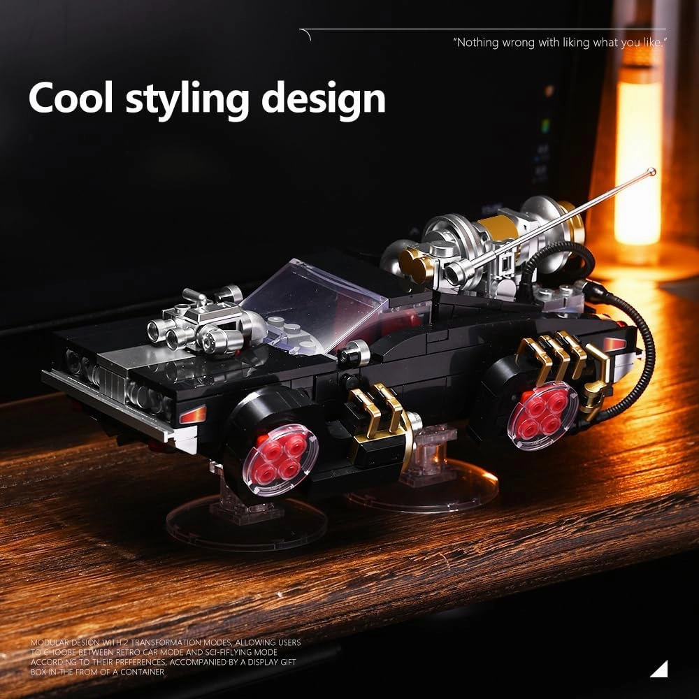 Sports car Building Block Kit, 574 Pieces MOC Super Sports Car Model, Adult Racing Car with Modular Assembly Kit
