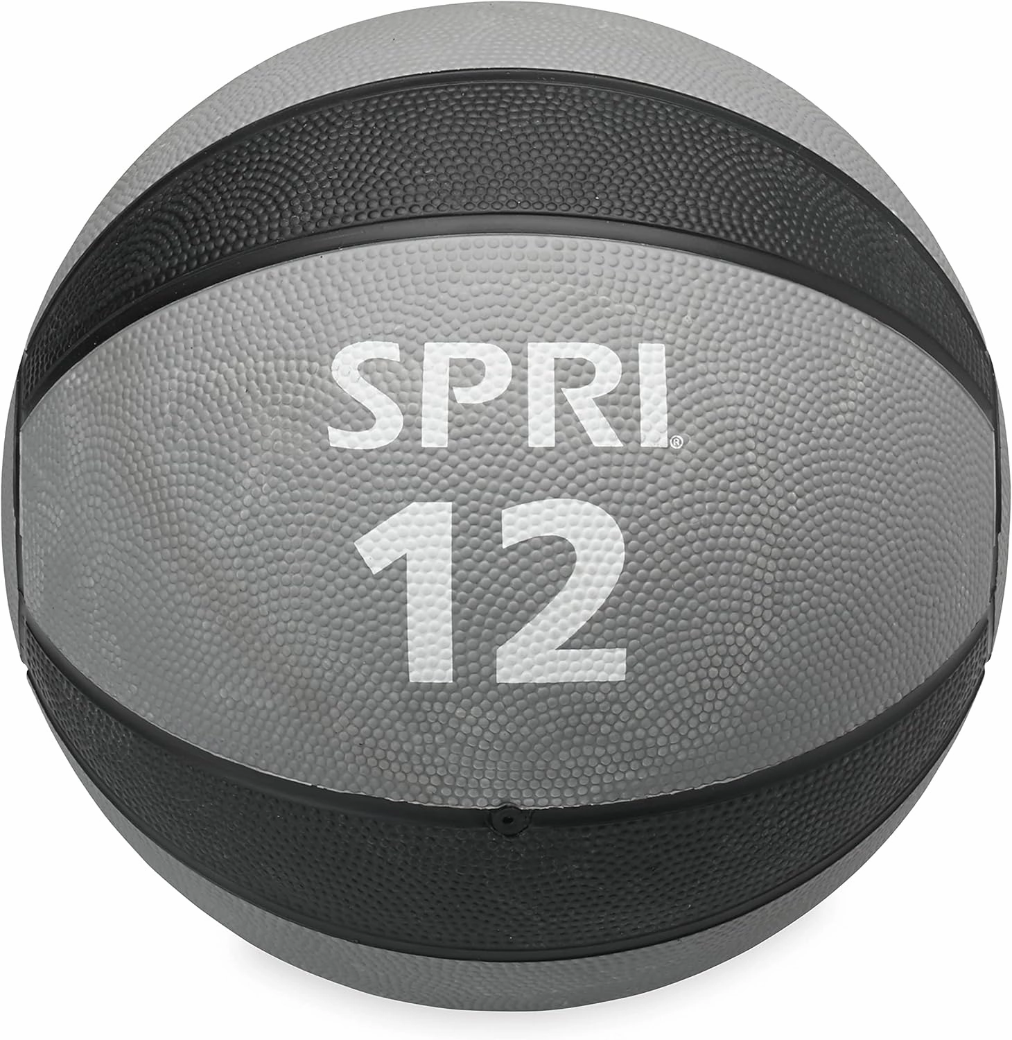 SPRI Medicine Ball - Exercise Workout Ball for Endurance Training - Thick Walled Heavy-Duty Textured Surface, Easy-to-Read Weight Label - Multi-Use Fitness Tool - Durable Construction