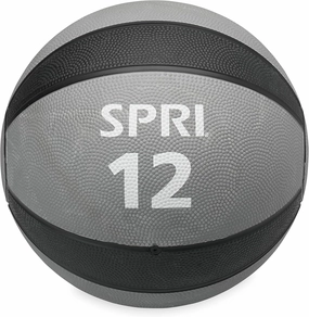SPRI Medicine Ball - Exercise Workout Ball for Endurance Training - Thick Walled Heavy-Duty Textured Surface, Easy-to-Read Weight Label - Multi-Use Fitness Tool - Durable Construction