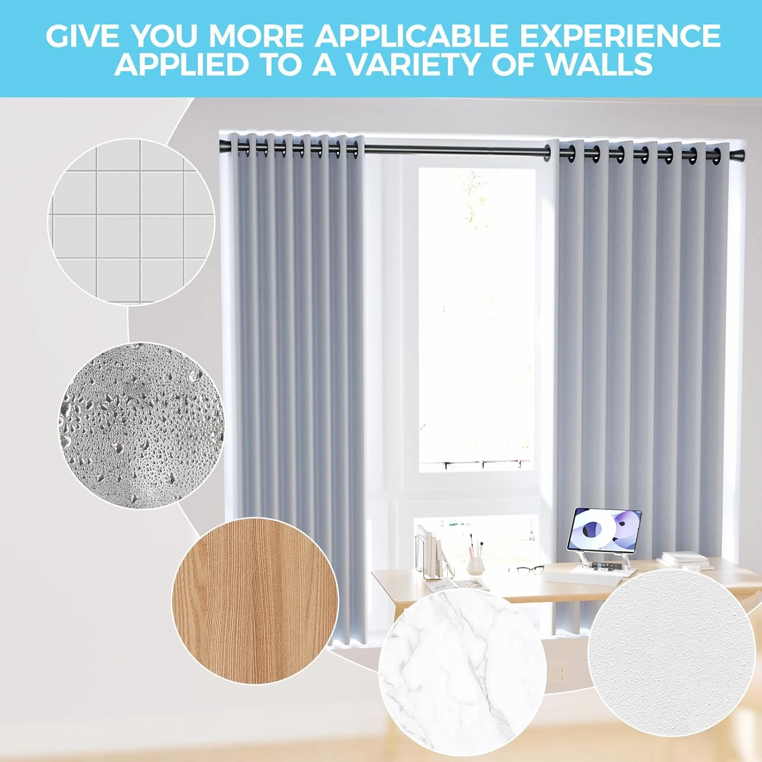 Spring Tension Rod Shower Curtain Rod 30 to 64 Inches 2PCS, Black Expandable Tension Rods for Window Wardrobe Doorway Kitchen