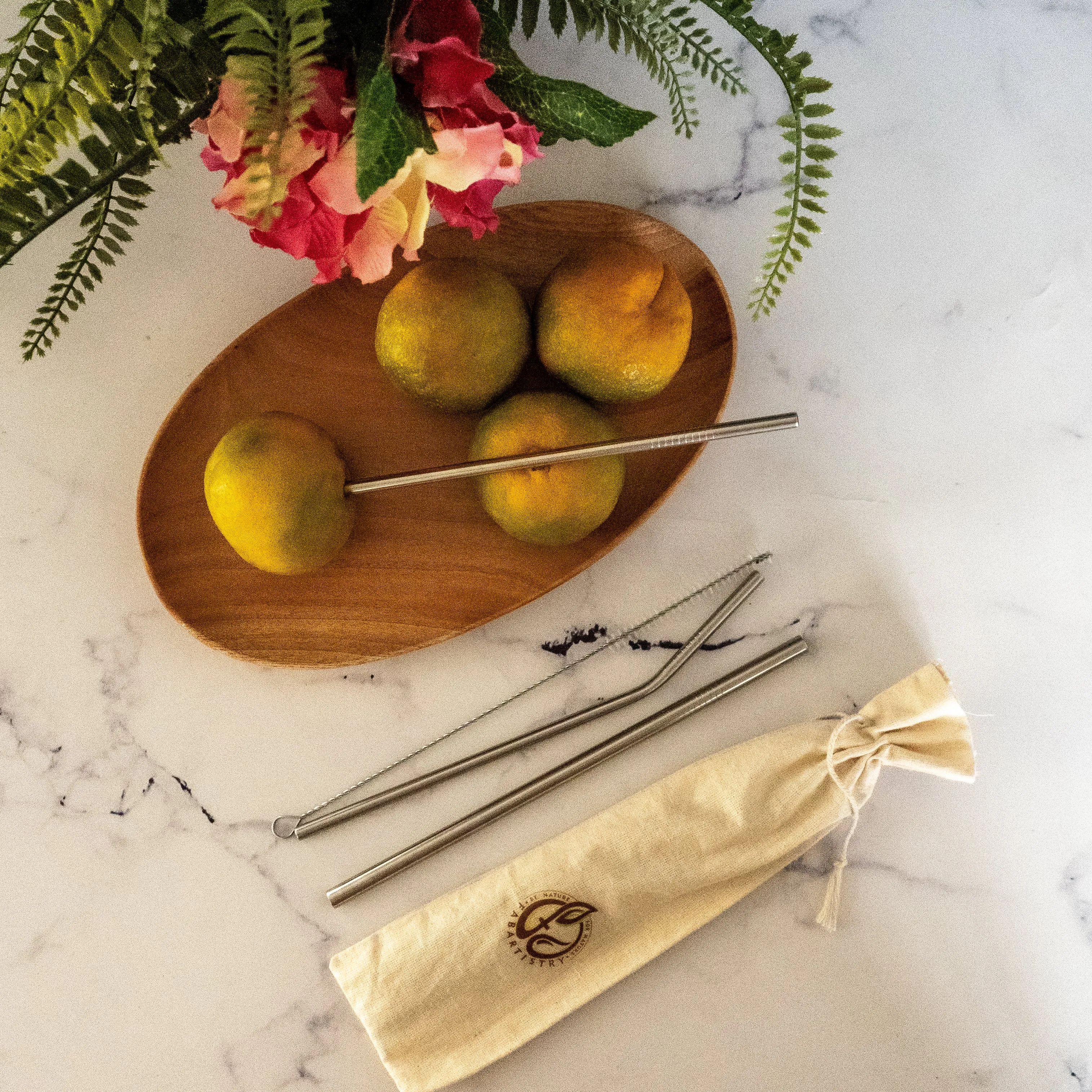 Stainless Steel Straws with Cleaning Brush