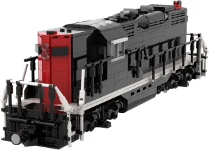 Steam Train Building Kit, Canadian GP9 Train Bricks Model, Creative MOC Building Blocks for Adults (1339PCS), Medium, TWEXW4091N5RM55RQY17H