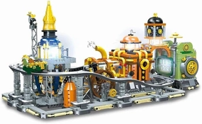 Steampunk: Moon Base Building Block,Space Station Building Bricks,Engineering Toy Present and Collectible Space Kit for Adults and Science Experiments Learning Kits(2842pcs)