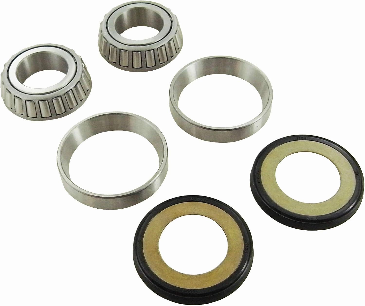 Steering Bearings Compatible With/Replacement For Harley Davidson FLSTC Softail Heritage Classic 97-06