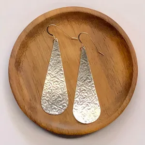Sterling Silver Teardrop Earring -  Secret Garden