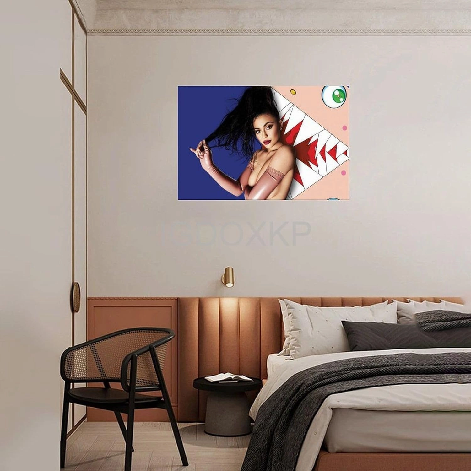 SUKWA Kylie Jenner Model Photography Art Poster Bedroom Sexy Bikini Poster1 Canvas Poster Wall Art Decor Print Picture Paintings for Living Room Bedroom Decoration Unframe-style 24x16inch(60x40cm)