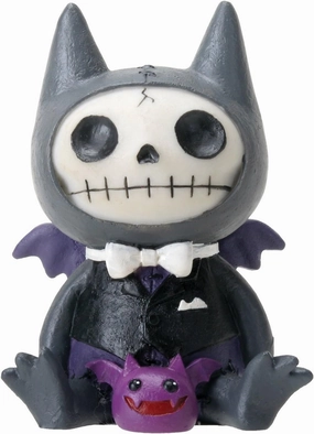 SUMMIT COLLECTION Furrybones Flappy Signature Skeleton in Vampire Bat Costume with Small Bat