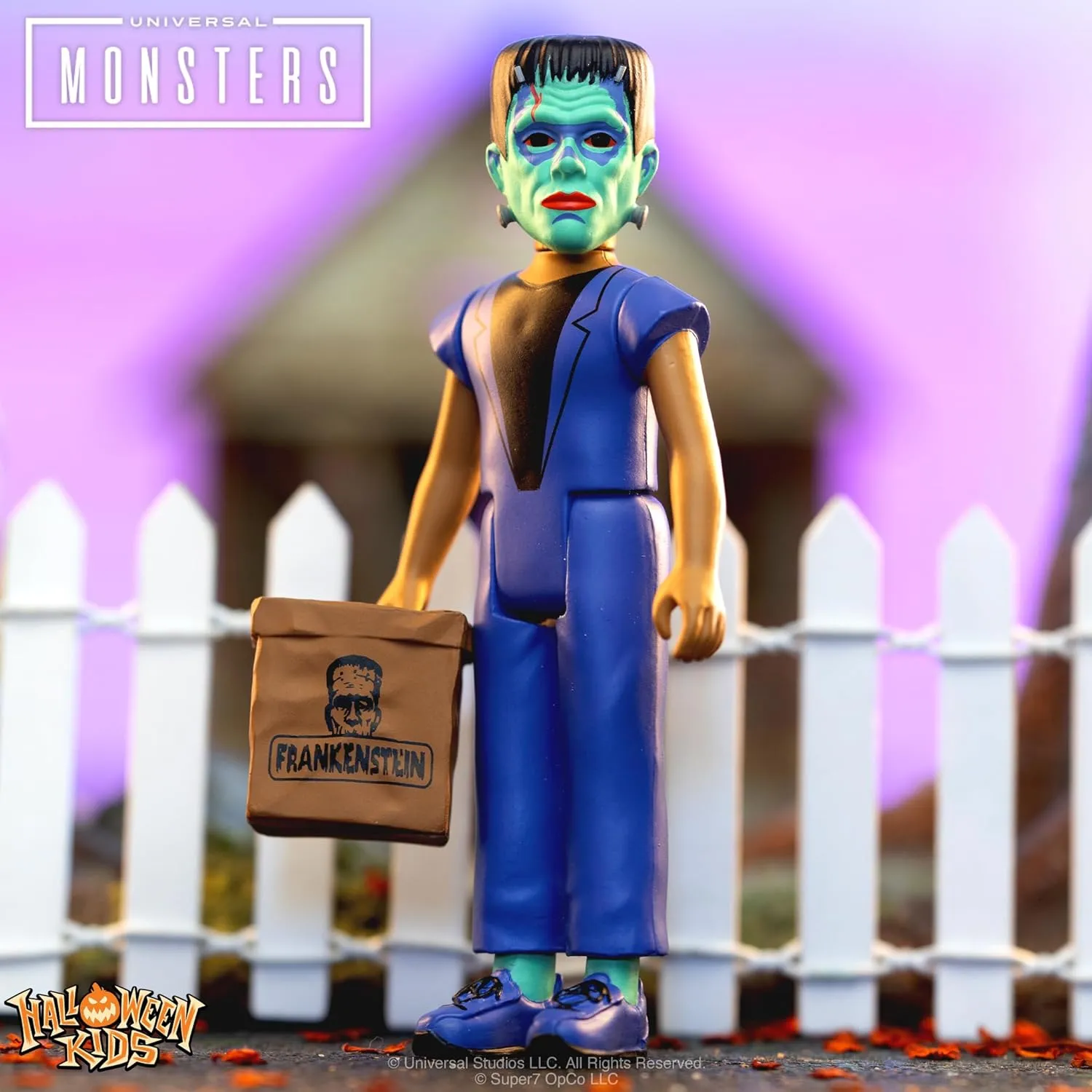 Super7 Halloween Kids Universal Monsters Frankenstein Boy - 3.75" Universal Monsters Movies Action Figure with Accessory Classic Movie Collectibles
