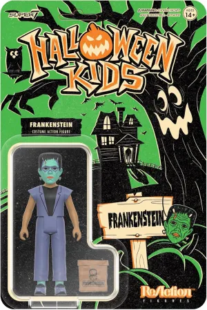 Super7 Halloween Kids Universal Monsters Frankenstein Boy - 3.75" Universal Monsters Movies Action Figure with Accessory Classic Movie Collectibles