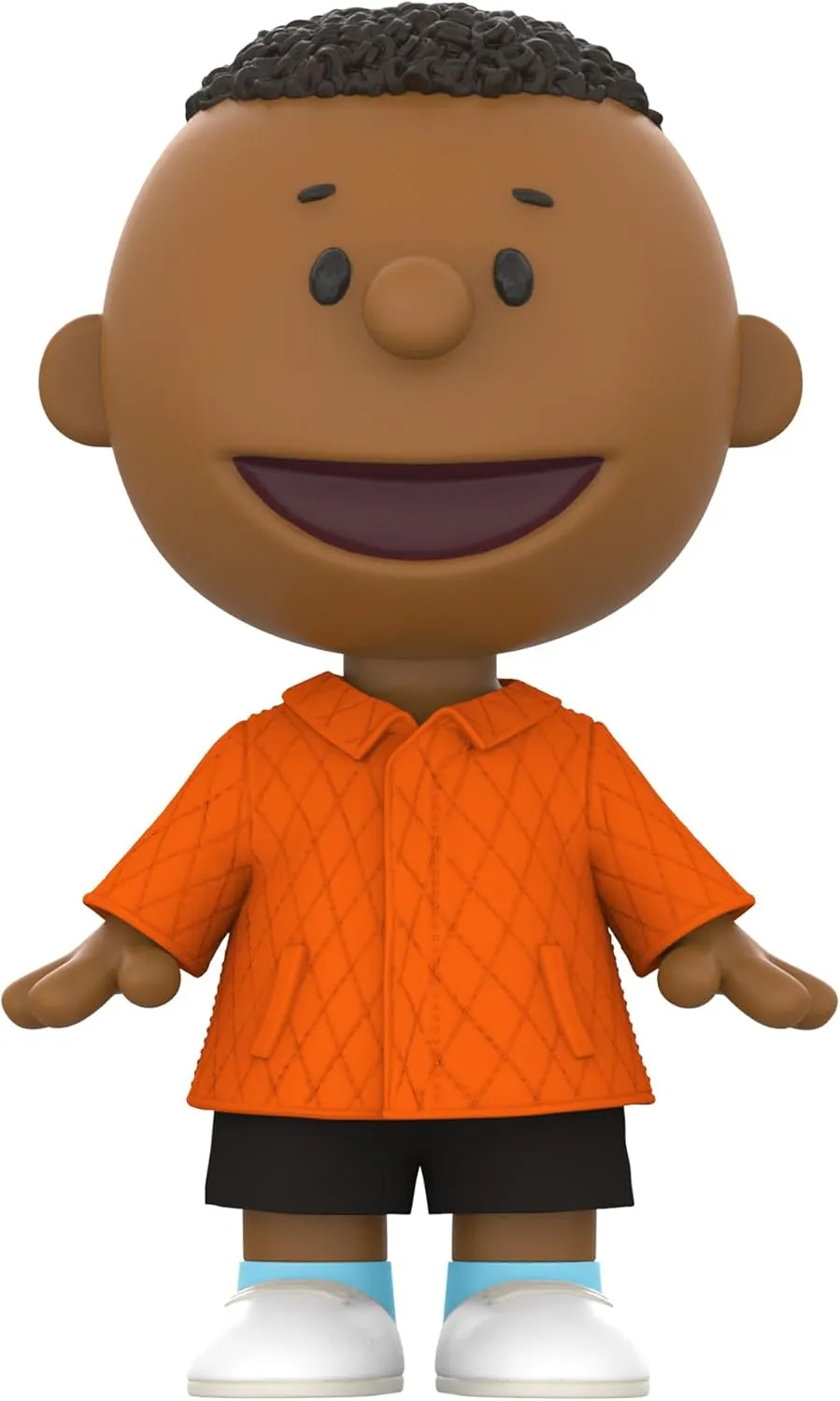 Super7 Supersize Peanuts Franklin with Jacket - 16" Peanuts Action Figure with Fabric Clothing Classic Cartoon Collectibles and Retro Toys