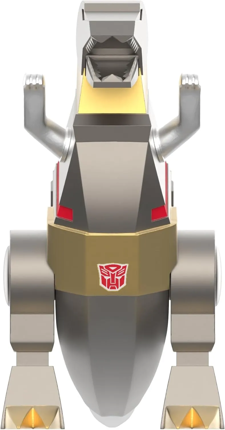Super7 Transformers Grimlock (Metallic) - 3.75" Transformers Action Figure Classic Cartoon Collectibles and Retro Toys