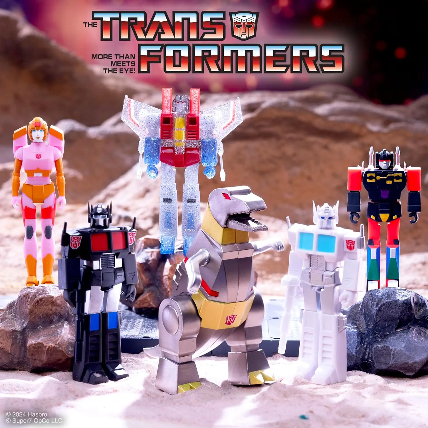Super7 Transformers Grimlock (Metallic) - 3.75" Transformers Action Figure Classic Cartoon Collectibles and Retro Toys