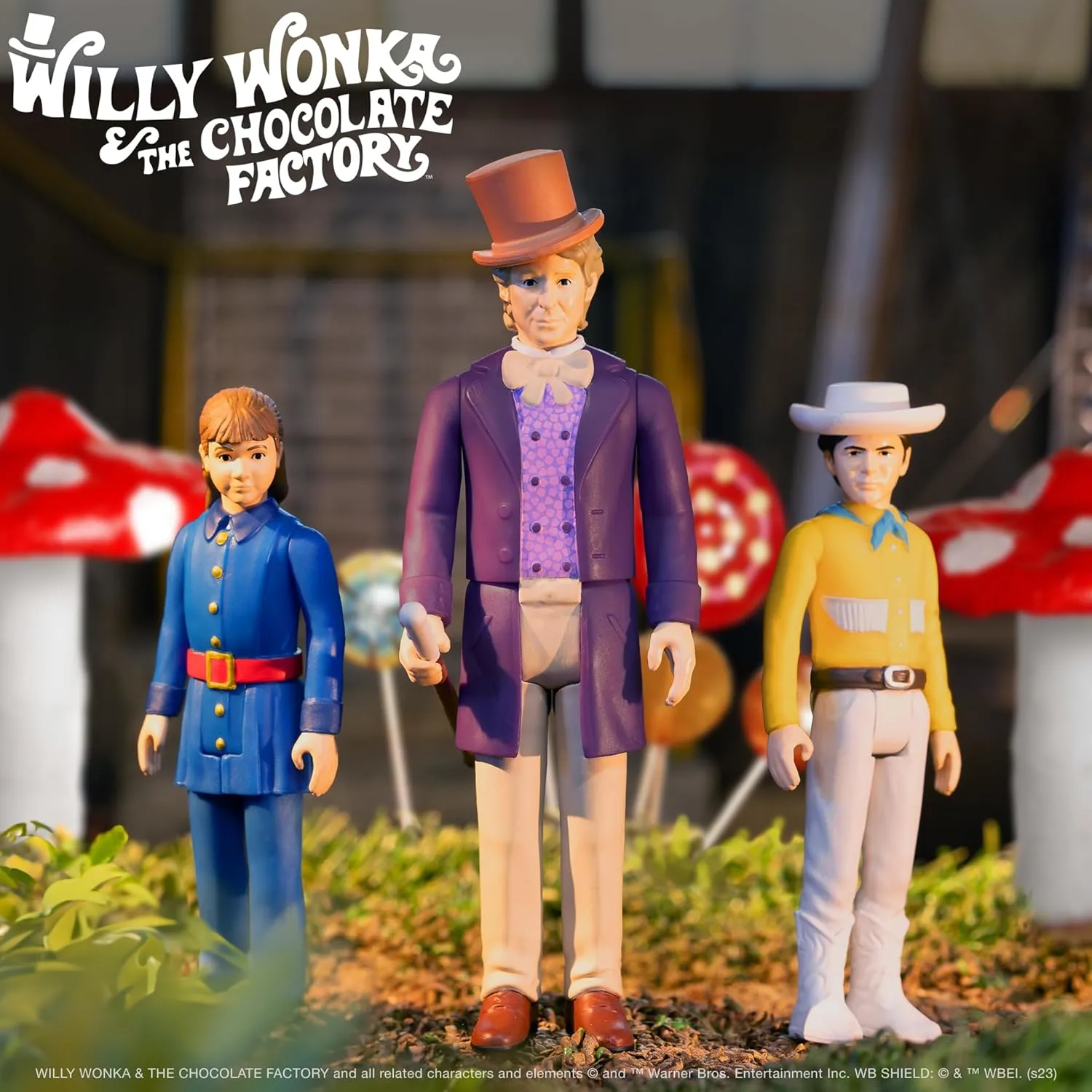 Super7 Willy Wonka and The Chocolate Factory Violet Beauregarde - 3.75" Action Figure with Accessory Classic Movie Collectibles and Retro Toys